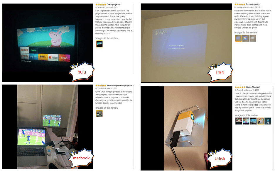 LED Home HD Mini Portable Micro Projector