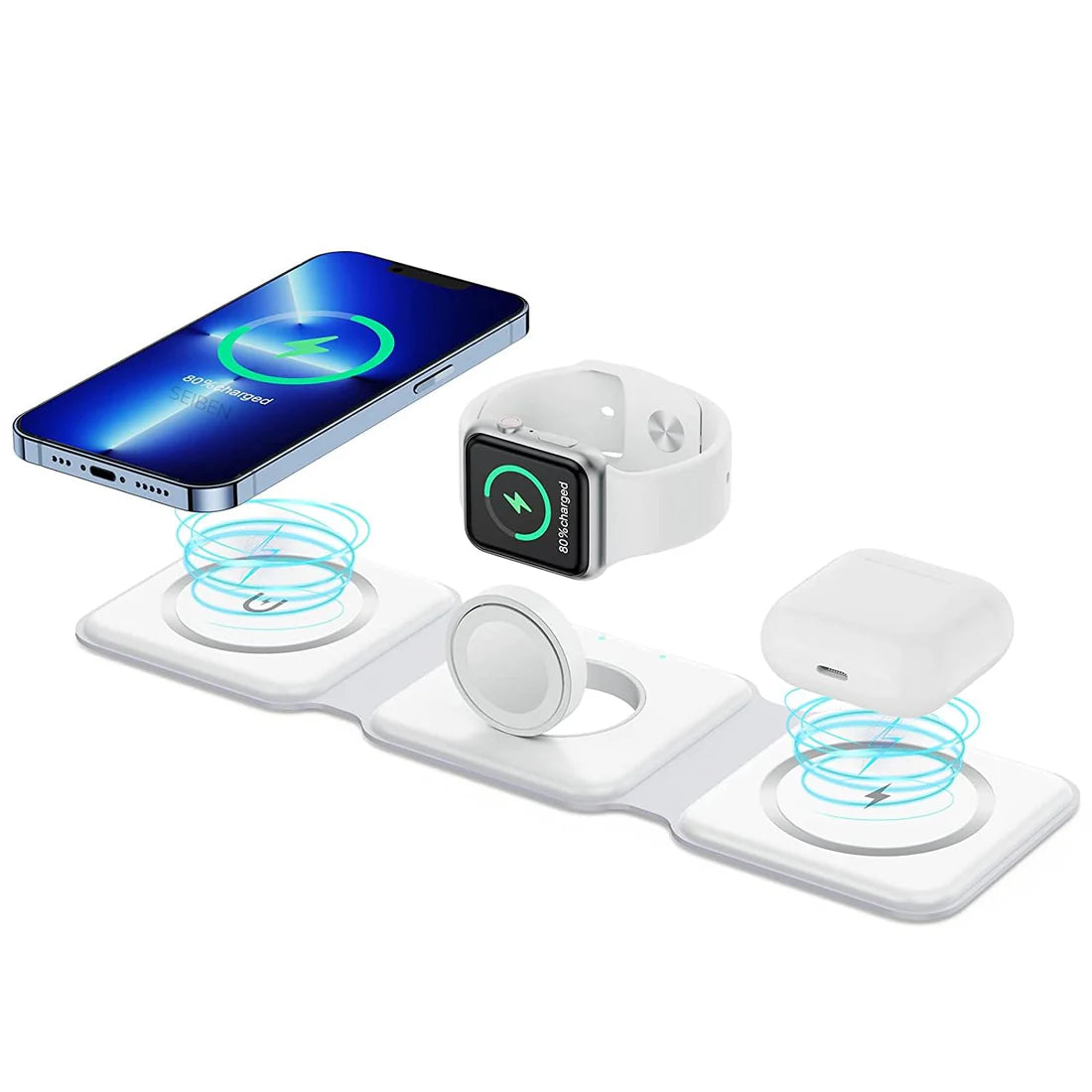 Magnetic Foldable MagSafe Compatible Wireless Charger 23W Charging